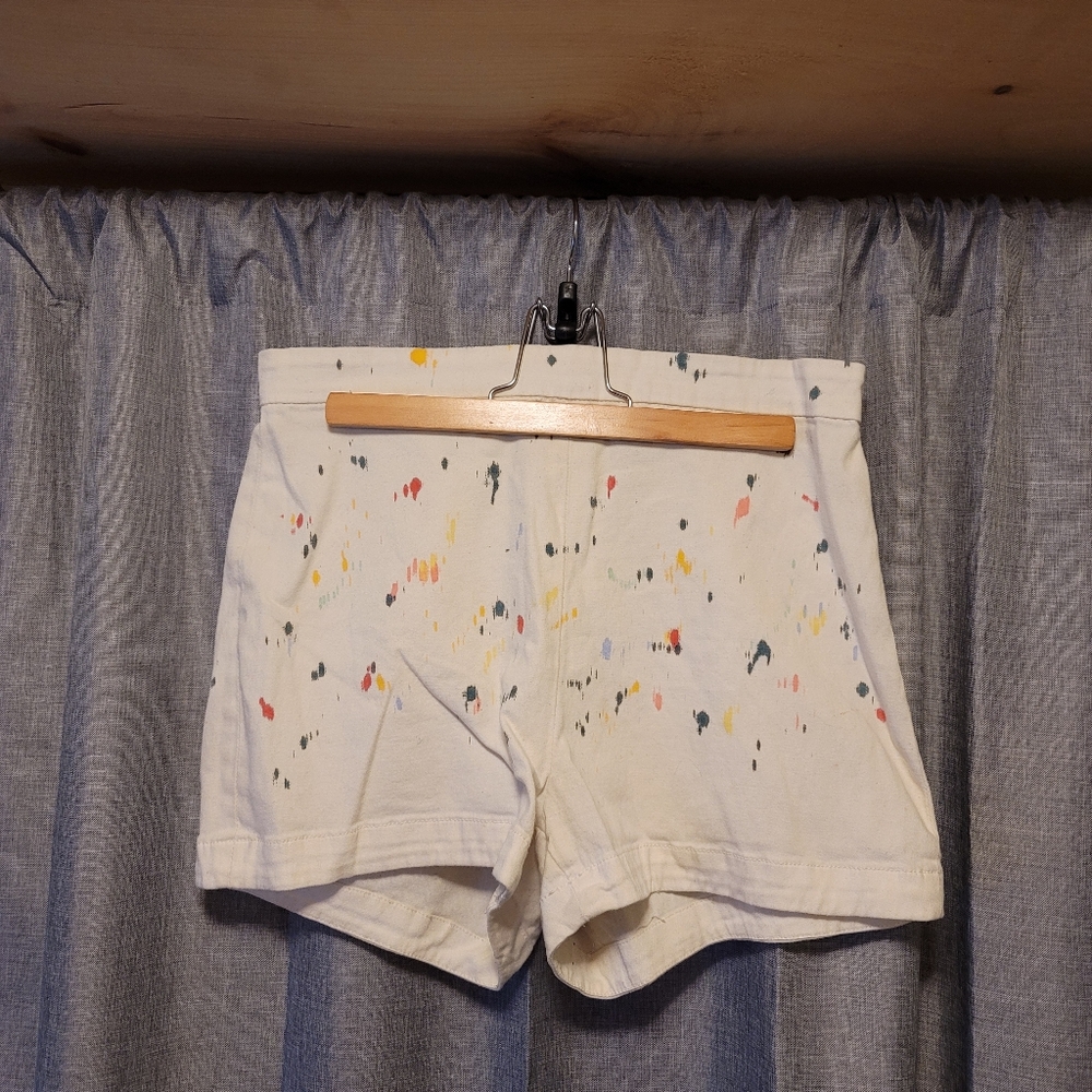 White splatter dye Cooperative highwaist hot pants